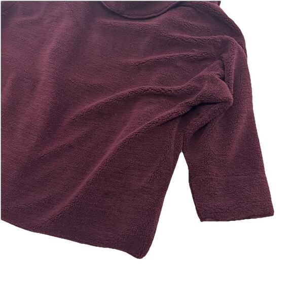 Koolaburra By UGG Sherpa Open Front Cardigan Jacket Womens 3X Maroon Sweater - Picture 6 of 14
